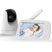 Los mejores  - VAVA bebé monitor- Vigilabebés con cámara y audio con pantalla LCD de 5&quot-- Visión nocturna- Temperatura- Pantalla IPS…